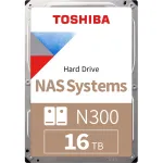 Kietasis diskas Toshiba N300 16 TB 3,5 colio Serial ATA III HDWG51GUZSVA