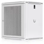 Ubiquiti UACC-Rack-12U-Wall-450-P 12U sieninis tinklo spintelis - 450 mm gylio, grūdinto stiklo durys, su užraktu, juodos spalvos