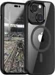JT Berlin BackCase Pankow Hybrid MagSafe dėklas Apple iPhone 13 - juodas/permatomas 10923