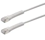 Exertis Connect RJ45 komutacinis kabelis, Cat. 6A, F/FTP, kampuotos jungtys, be halogenų, pilkas, 2,0 m 854309