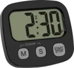 TFA Dostmann 38.2057.01 skaitmeninis chronometras, juodas