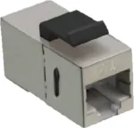 IT-BUDGET RJ45 modulinis sujungėjas Cat. 6A, ekranuotas, kompakti&scaron;kas, snap-in, sidabrinis 90ITBMK6AS