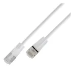 Wirewin SLIM KAT6A 10 Gigabit &scaron;viesus paketinis kabelis, U/UTP, &Oslash; 3,6 mm, baltas, 0,25 m SLIM-L-UU-K6A 0.25 WT