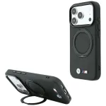 BMW Kevlar Ring Stand 360 telefono dėklas su MagSafe, iPhone 18 Pro / 17 Pro, juodos spalvos
