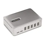 StarTech.com 7 prievadų USB-C &scaron;akotuvas &ndash; 5x USB-A + 2x USB-C &ndash; su 65 W maitinimo &scaron;altiniu &ndash; USB 3.1 10Gbps &ndash; stalinis/ne&scaron;iojamas USB &scaron;akotuvas su 3 pėdų USB-IF sertifikuotu fiksuojančiu kabeliu