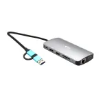 i-tec USB 3.0 USB-C/Thunderbolt 3x Display Metal Nano Dock su LAN ir Power Delivery 100 W