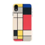 Dėklas iPhone XR man and wood &ndash; medinė nugarėlė, baltas rėmelis