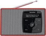 DAB+ skaitmeninis radijas TECHNISAT Digitradio 2 raudonas/sidabrinis &ndash; ne&scaron;iojamas DAB+/FM imtuvas su įmontuotu garsiakalbiu