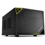 Kompiuterio korpusas Sharkoon SHARK ZONE C10 Mini-ITX juodas, geltonas
