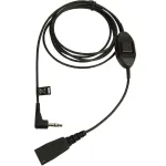 Laidas Jabra QD į 3,5 mm lizdą su atsiliepimo mygtuku, skirtas Alcatel, juodas