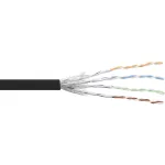 InLine Patch kabelis S/FTP PiMF Cat.6 juodas AWG27 PVC Varis 100 m
