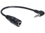 Garso adapterio laidas DeLOCK 65397 0,14 m 2,5 mm ki&scaron;tukas &ndash; 3,5 mm lizdas, juodas