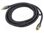 Goobay 65296. Anschluss 1: RCA, Steckverbinder 1 Geschlecht: M&auml;nnlich, Anschluss 2: RCA, Steckverbinder 2 Geschlecht: M&auml;nnlich, Kabelmaterial: Kupfer,