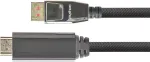 GC-M0219 &ndash; DisplayPort 1.4 į HDMI 2.0 A ki&scaron;tukas, 5 m, juoda