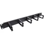 Kabelių tvarkymo panelė InLine 19110O 19 colių juoda metalinė 5 laikikliai