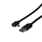 EFB-Elektronik USB 3.2 Gen1 5Gbit 3A laidas, Type-A ki&scaron;tukas &ndash; Type-C ki&scaron;tukas 90&deg;, 3 m