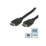 VALUE HDMI Ultra HD with Ethernet - HDMI-Kabel mit Ethernet - HDMI m&auml;nnlich zu HDMI m&auml;nnlich - 2 m - Doppelisolierung - Schwarz
