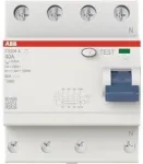 ABB liekamosios srovės grandinės pertraukiklis FX204A-40/0.03 4P A tipas 40A 30mA (2CSF204165R1400)