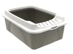 Uždaras kačių tualetas rotho Bonnie Eco Cappuccino 30 L, plastikinis padėklas su dangčiu, 572&times;393&times;209 mm