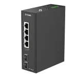 D-Link 6 prievadų Gigabit pramoninis nevaldomas jungiklis su 2 SFP prievadais