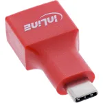 InLine 31651 USB duomenų blokatorius, adapteris i&scaron; USB-C ki&scaron;tuko į USB-A lizdą, 5 V 1,5 A