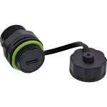 USB-C mova jungtis InLine 69927N, IP68, M20, moteri&scaron;ka/moteri&scaron;ka