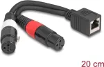 DeLOCK 88178 garso laidas 0,2 m RJ-45 2 x XLR (3 kontaktų) juodas