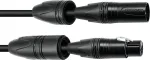 PSSO DMX kabelis IP65 3 kontaktų 3 m, juodas, modelis 3022783C