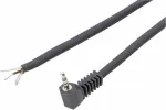 Voltcraft XL-AC35DG &ndash; 3,5 mm mono lizdas stačiu kampu, juodas