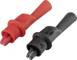 VOLTCRAFT Krokodilklemme Plug 2 mm CAT III 1000 V, CAT IV 600 V juoda, raudona MSK-111 (VC-8085005)