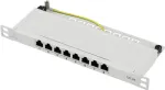 Renkforce RF-4996630 8 prievadų skydelis 254 mm (10 inch) CAT 6a 0,5 HE pilkas (RF-4996630)