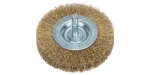 Bosch 2609256519 diskinis vielinis &scaron;epetys, &Oslash; 75 mm, žalvariu dengta plieninė viela, kotas 6 mm