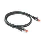 ACT Black 20 m CAT6A U/FTP PVC didelio lankstumo nesipainiojantis pataisos kabelis su RJ45 jungtimis