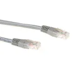 ACT pilkas 0,25 m LSZH U/UTP CAT6A jungiamasis kabelis su RJ45 jungtimis