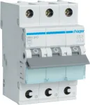Hager MBS340 automatinis jungiklis 40A B tipas 3 moduliai