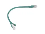 Pataisos laidas CAT.6 UTP LANBERG PCU6-20CC-0025-G &mdash; 0,25 m, RJ-45 ki&scaron;tukas-ki&scaron;tukas, CCA, 250 MHz, žalias, 10 vnt.