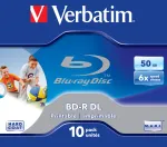 Verbatim 43736 tu&scaron;čias Blu-Ray diskas BD-R 50 GB 10 vnt.