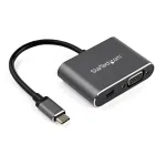 StarTech.com USB-C kelių prievadų vaizdo adapteris &ndash; USB-C į 4K 60Hz Mini DisplayPort 1.2 arba 1080p VGA monitoriaus adapteris &ndash; USB Type-C 2-in-1 MDP HBR2 HDR/VGA ekrano keitiklis &ndash; TB3 suderinamas