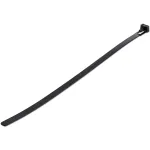 StarTech.com daugkartiniai kabelių rai&scaron;čiai 25 cm (10 colių) &ndash; 7 mm pločio, 65 mm ry&scaron;ulio diametras, 22 kg tempimo stiprumas, atlaisvinami nailoniniai rai&scaron;čiai, vidaus/lauko, 94V-2/UL sertifikuoti, 100 vnt. pakuotė &ndash; juodi