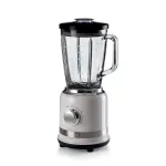 Ariete Modern White Blender su stikliniu indu, stalinis blenderis, 1,5 L, Pulse funkcija, ledo smulkinimas, 1000 W, baltas