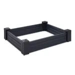 Raised Bed Plastic 80x120cm Dark Grey