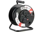 Yato YT-81052 kabelio ritė su 4 kintamosios srovės lizdais, 20 m