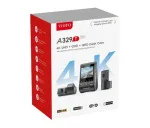 VIOFO A329T 3CH GPS Vaizdo Registratorius 4K Priekyje, 1080P Viduje ir Gale, Sony STARVIS Jutikliai, Įmontuotas Wi-Fi ir GPS