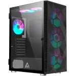 MONTECH X3 X3MESH-BK juodas MIDI Tower kompiuterio korpusas su tinkliniu priekiniu skydeliu