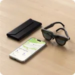 Satechi Vegan-Leather FindAll akinių dėklas juodas
