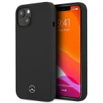 Mercedes-Benz Silicone Line Hard Case, skirta &bdquo;Apple iPhone 13 mini&ldquo; 5,4 inch, juoda