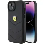 Ferrari FEHCP15MRDUK iPhone 15 Plus / 14 Plus 6,7 inch Black Hardcase Quilted Metal Logo