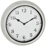 TFA 60.3067.02 Lauko sieninis laikrodis metalinis baltas 380 mm