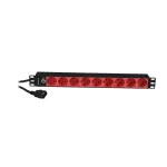 Synergy 21 ALLNET 19 colių 1U 9 lizdų Schuko maitinimo juosta su C14 ki&scaron;tuku 10A juoda
