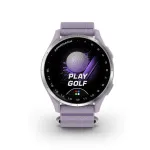 Garmin Approach J1 Silver Aluminium Bezel with Lilac ComfortFit Fabric Band